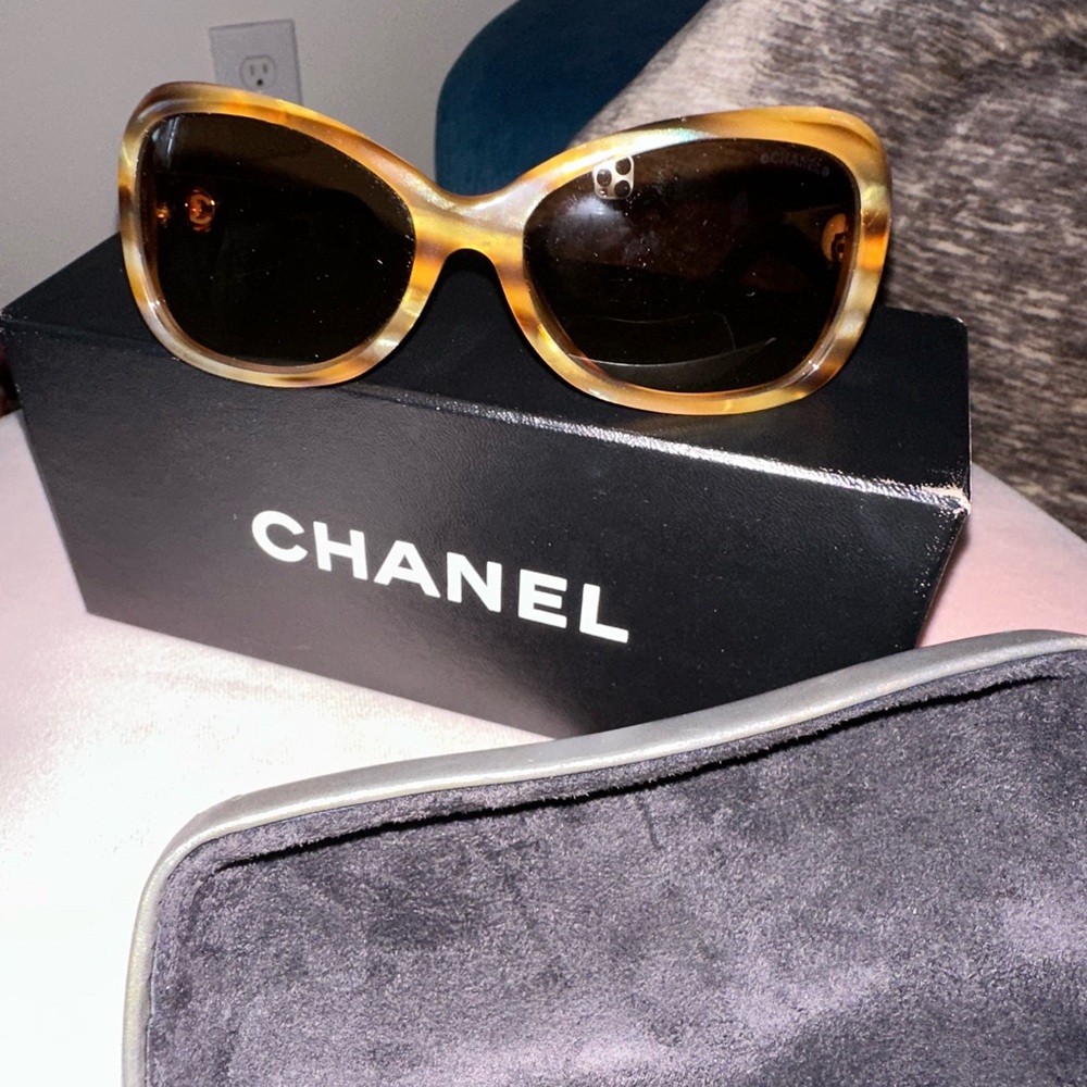 CHANEL Women's Brown Sunglasses